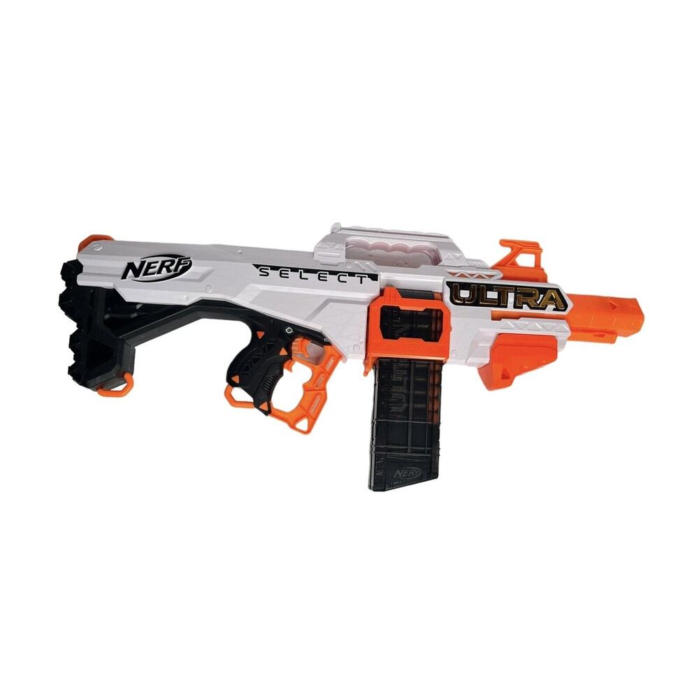 NERF Ultra Select Fully‎ Motorized Toy Gun Blaster with 2 Clips and Darts